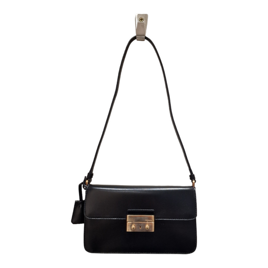 Prada black leather mini bag