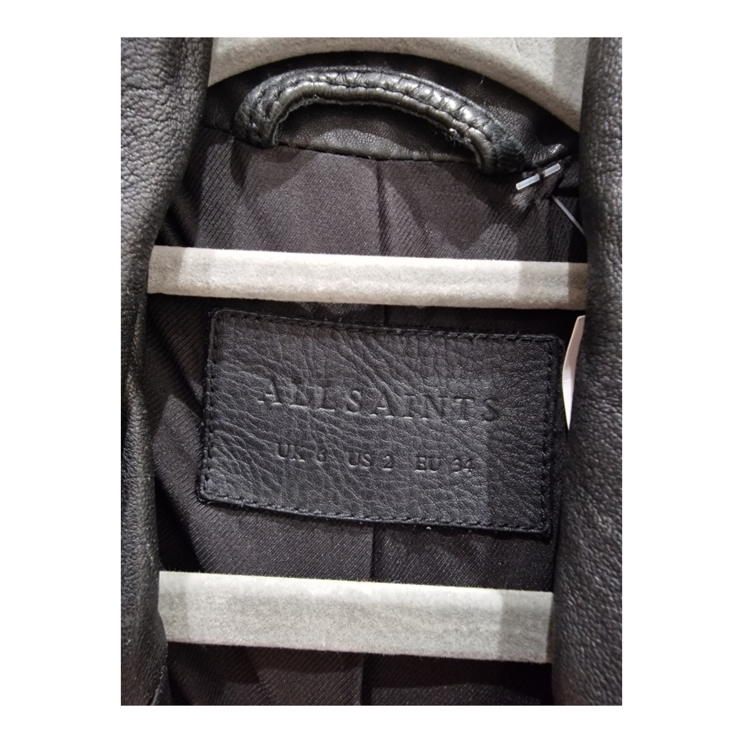 All Saint's Black Cargo Biker Jacket, size 6