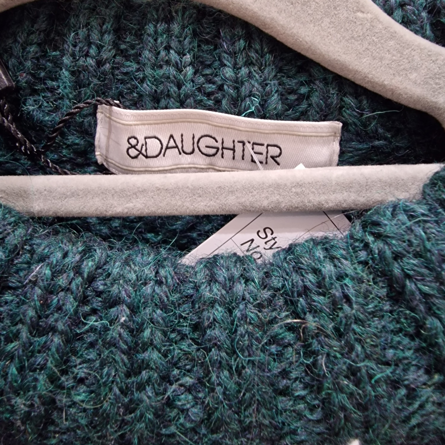 & Daughter Green Fairilse Wool Sweater, Size s