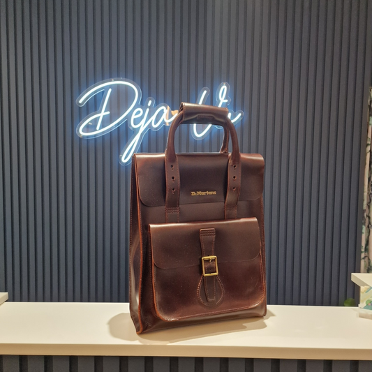 Dr Martens Maroon leather backpack, Brand New