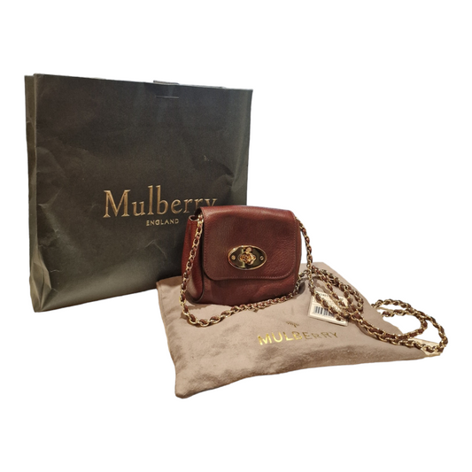 Mulberry Lily Mini Ox Blood Crossbody Bag