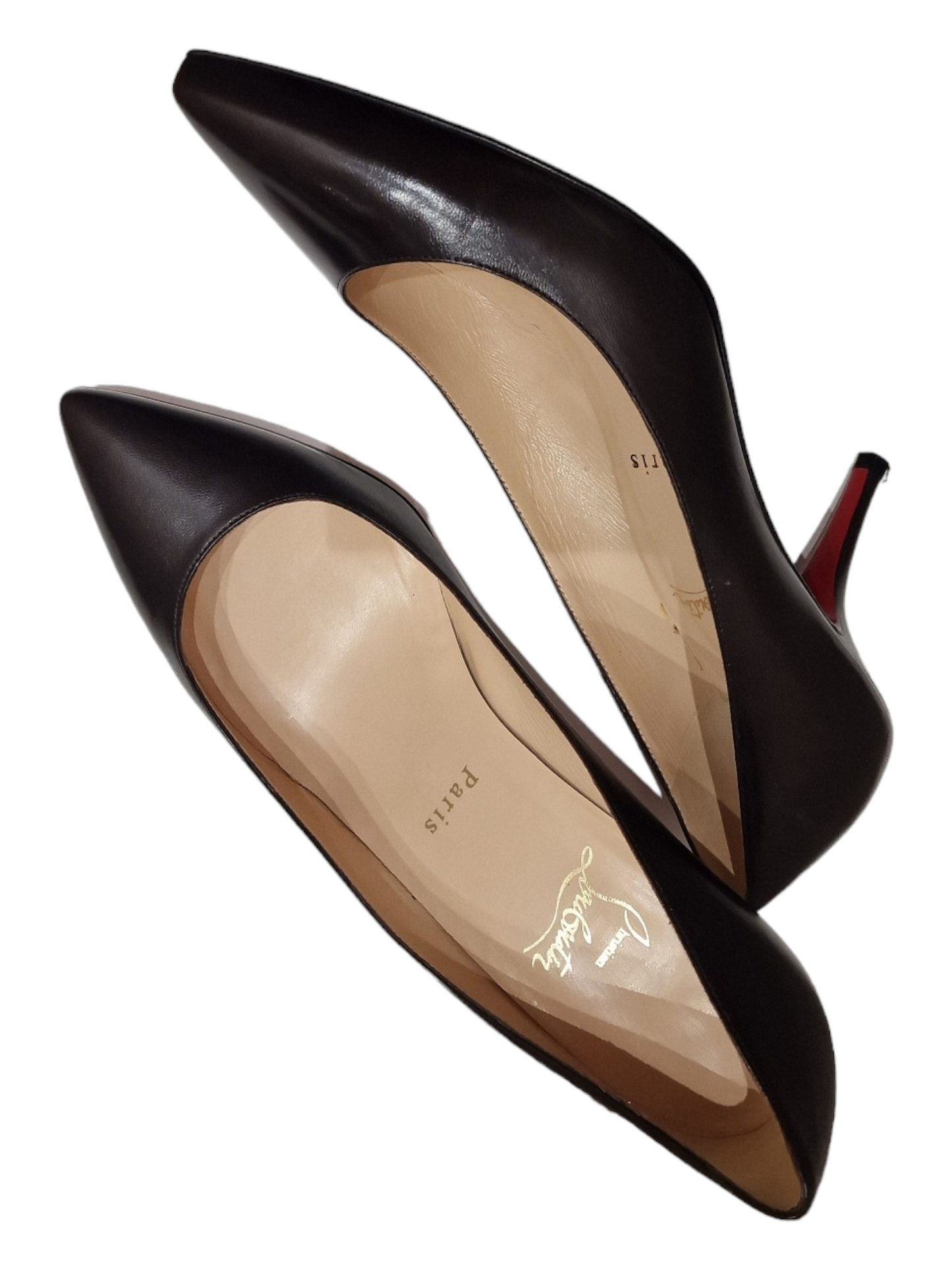 Louboutin heels, chocolate brown, size 39/6