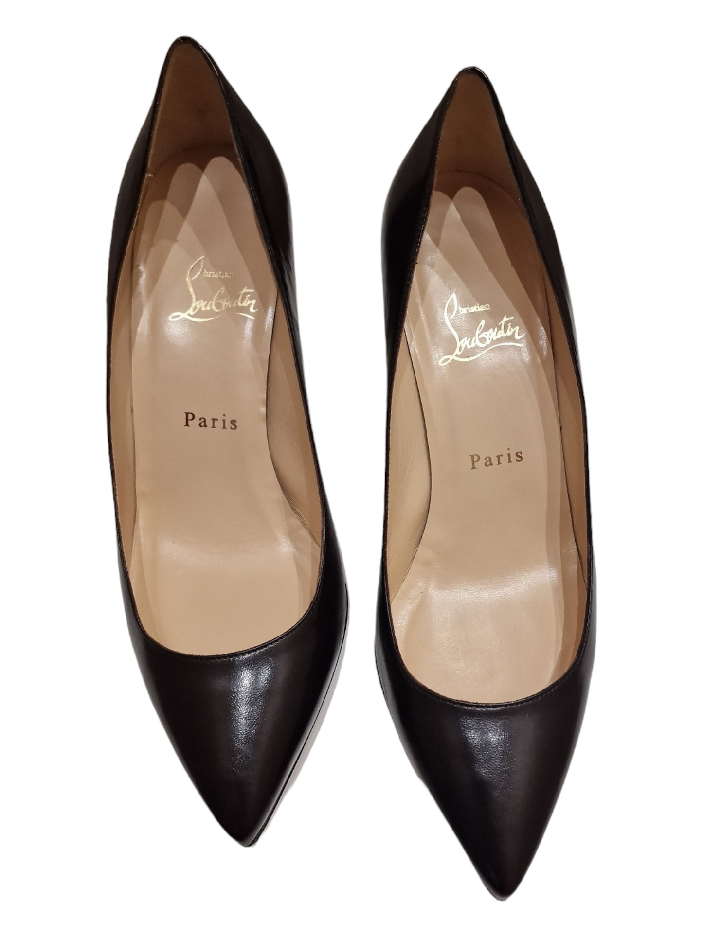 Louboutin heels, chocolate brown, size 39/6