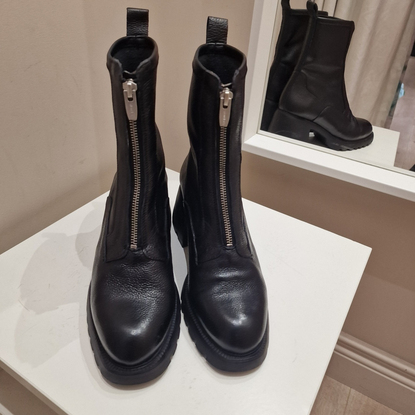 Wonder Black boots, size 5, new