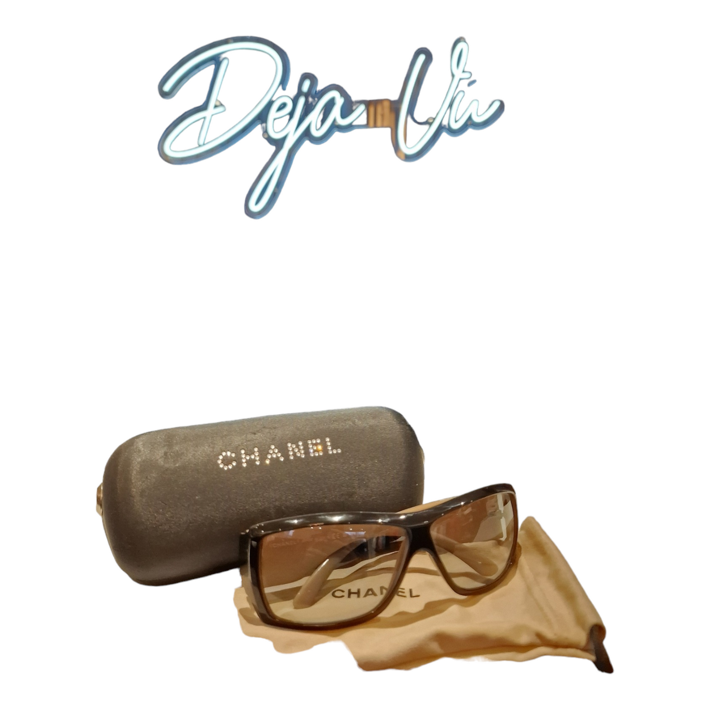 Chanel logo sunglasses