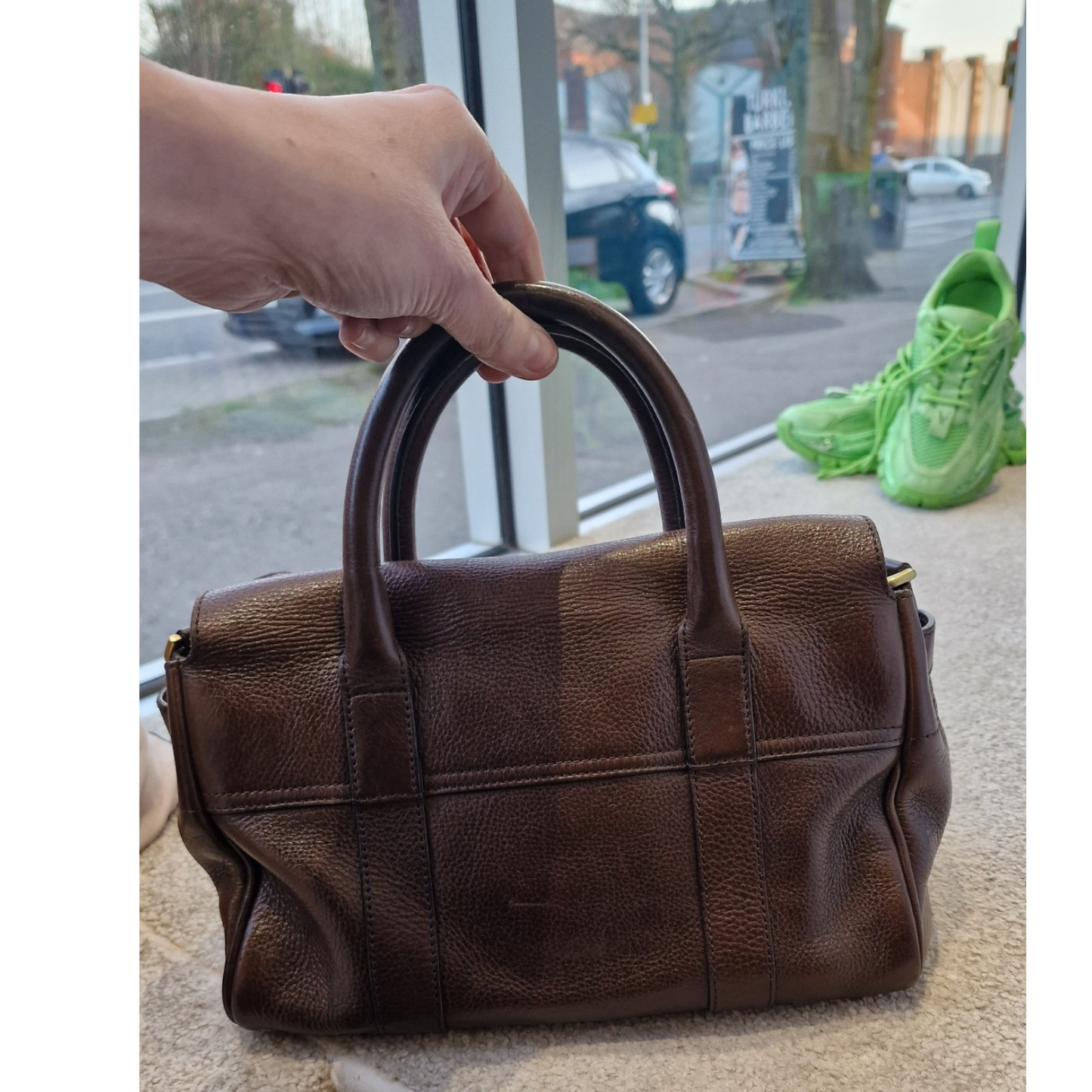 Mulberry small Bayswater, grain leather, brown