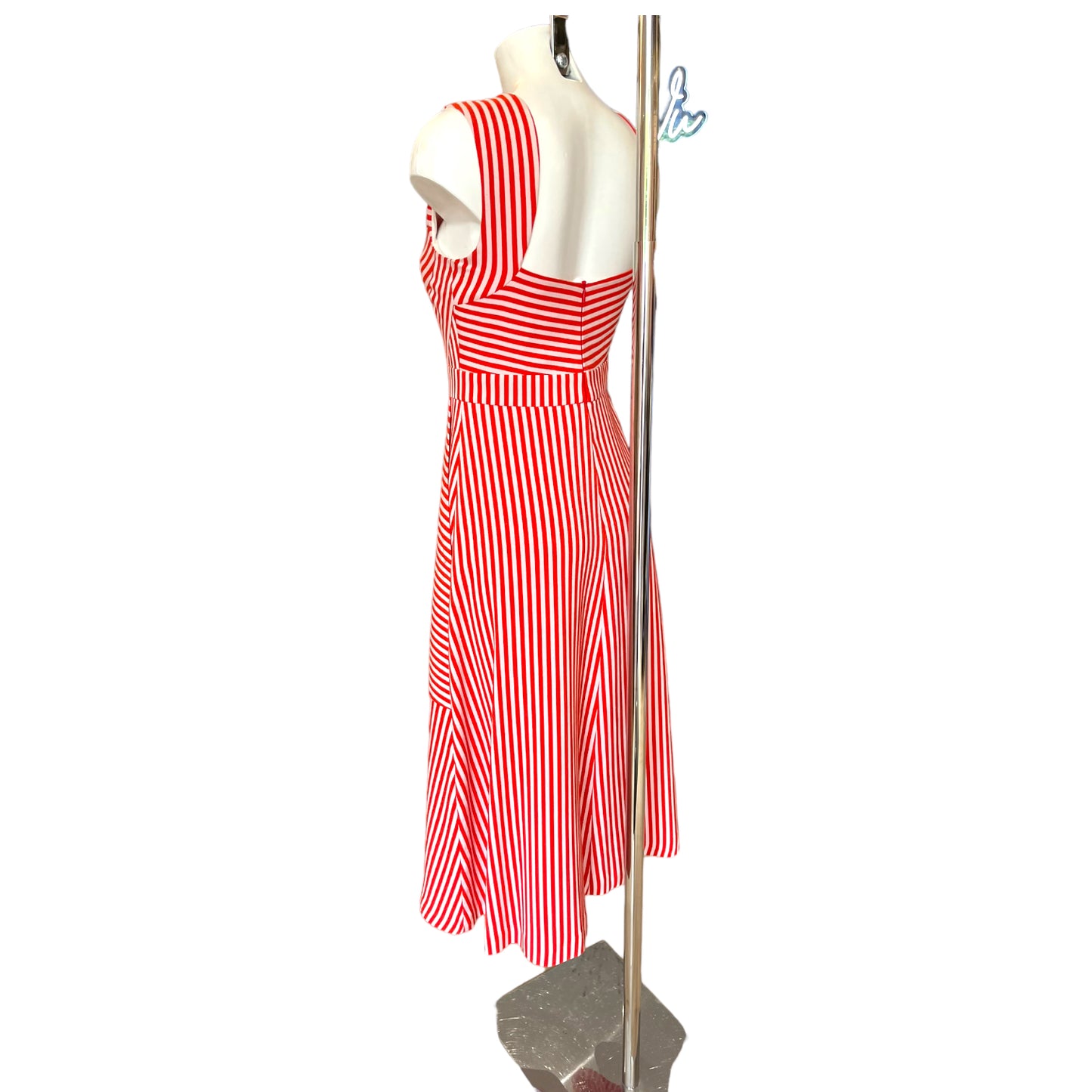Exquise Pink and Red Stripe Dress