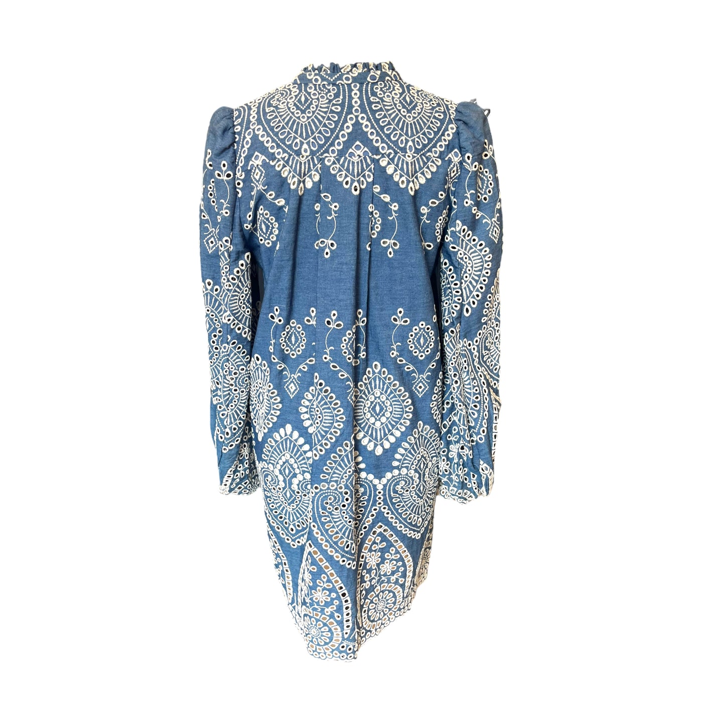 Munthe Blue and White Embroidered Dress – Deja Vu Belfast