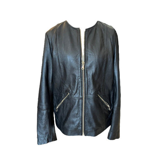 Violeta Black Leather Jacket