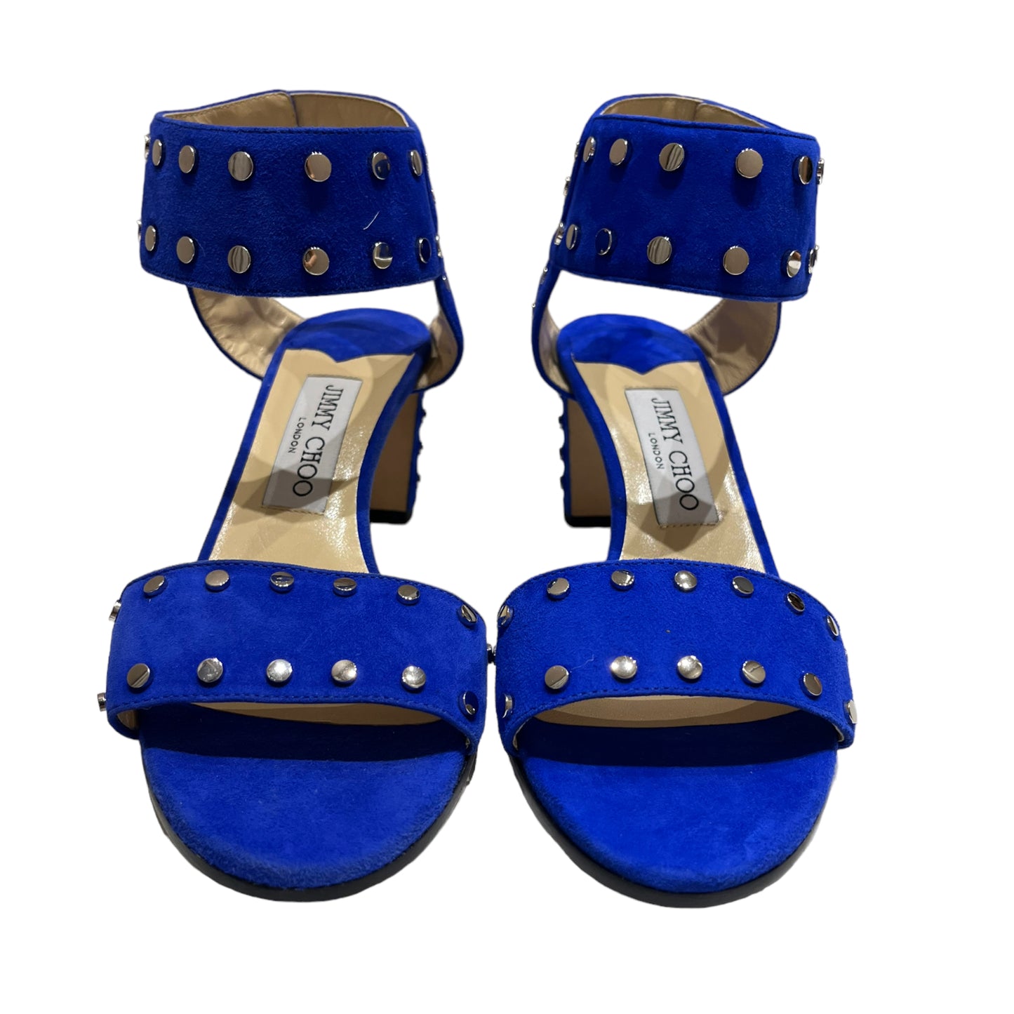 NEW Jimmy Choo Blue Studded Heels