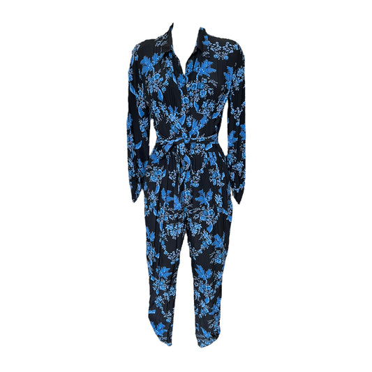 Stella McCartney Black and Blue Silk Jumpsuit