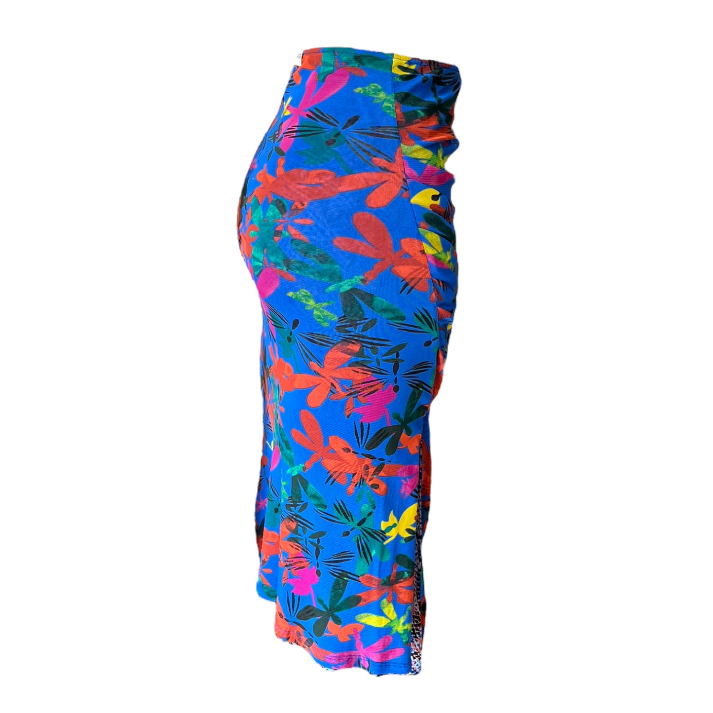 Diane Von Furstenberg Blue Multicoloured Reversible Skirt