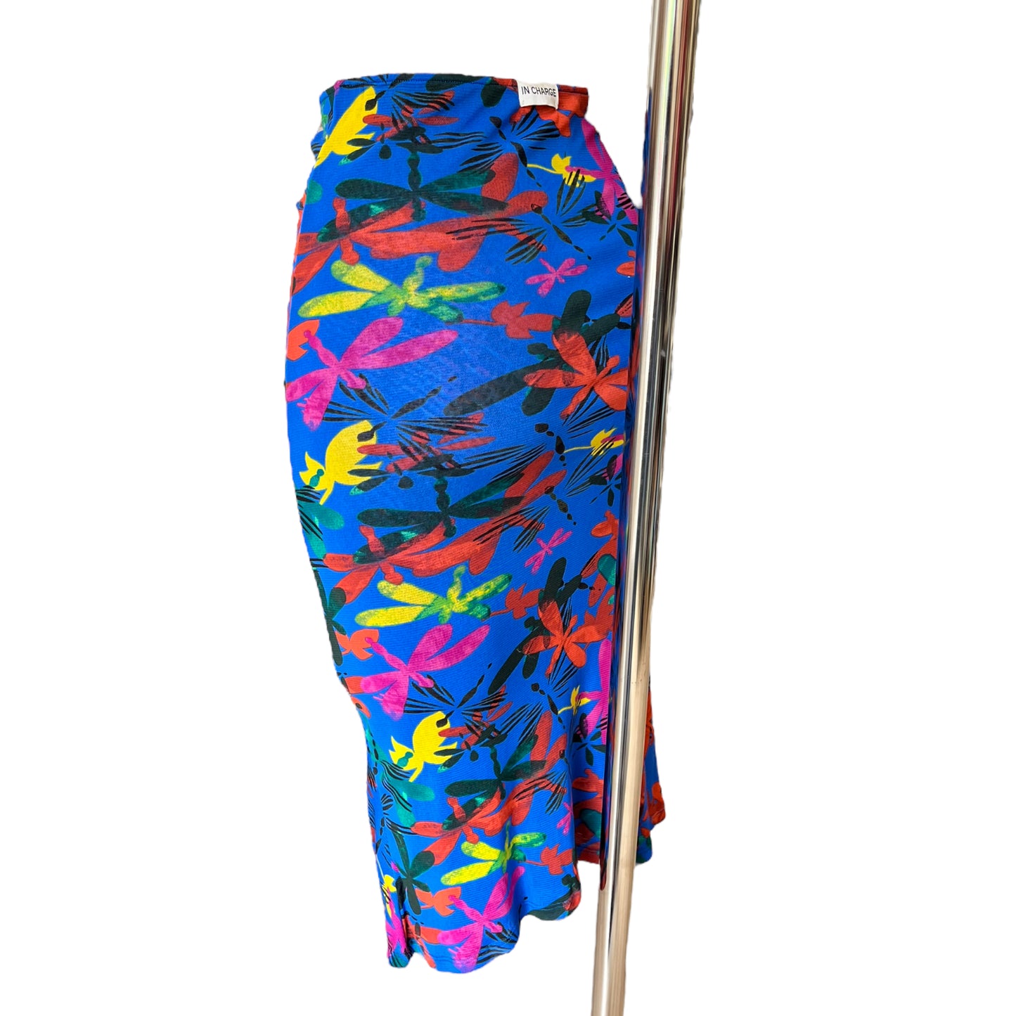 Diane Von Furstenberg Blue Multicoloured Reversible Skirt