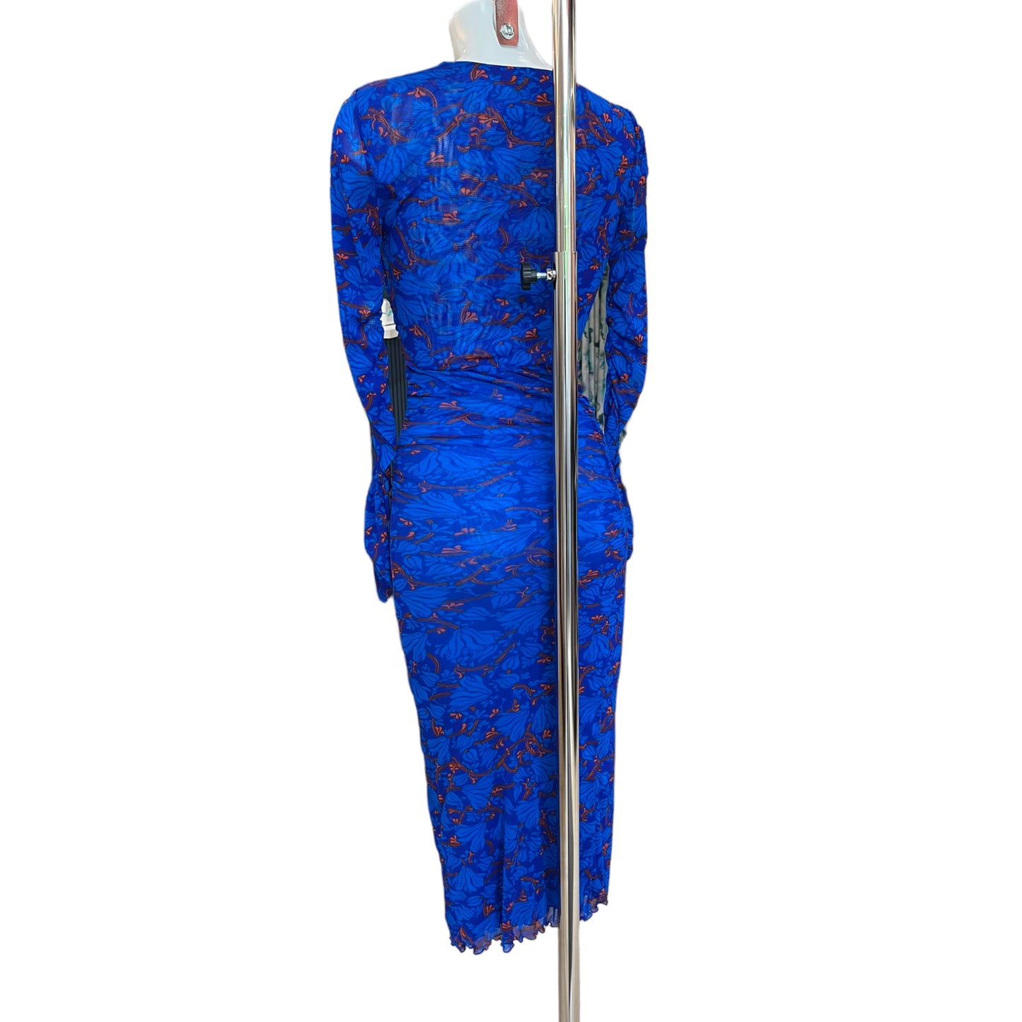 Diane Von Furstenberg Blue and Coral Dress
