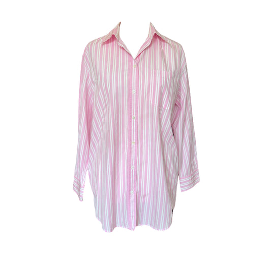 Weekend Max Mara Pink and White Stripe Shirt
