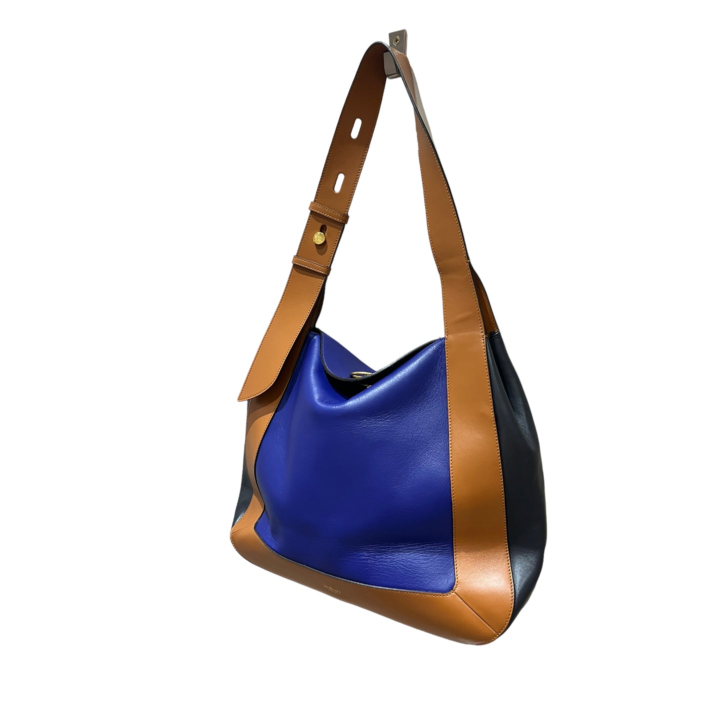 Mulberry Blue, Tan and Black Marloes Hobo Bag