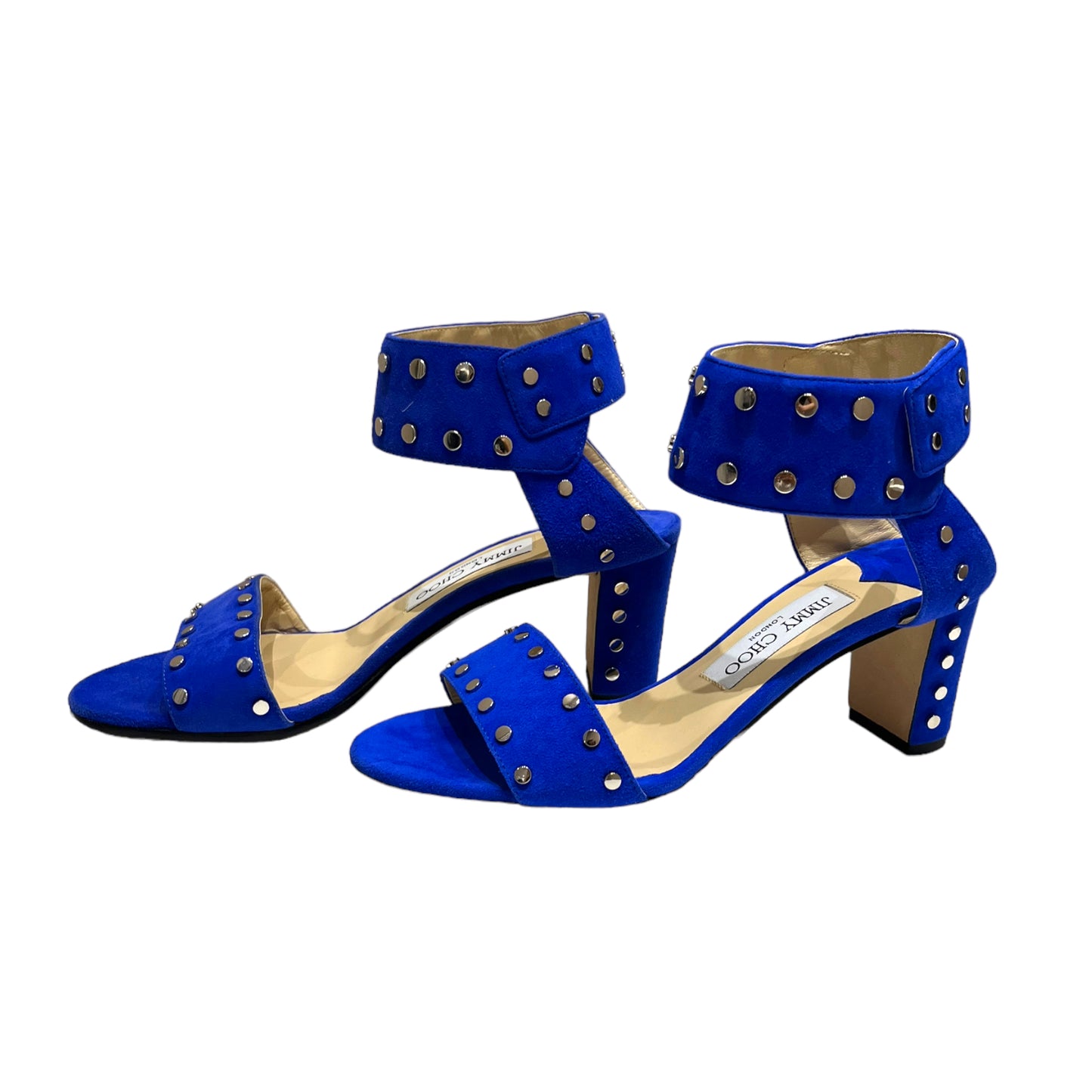 NEW Jimmy Choo Blue Studded Heels