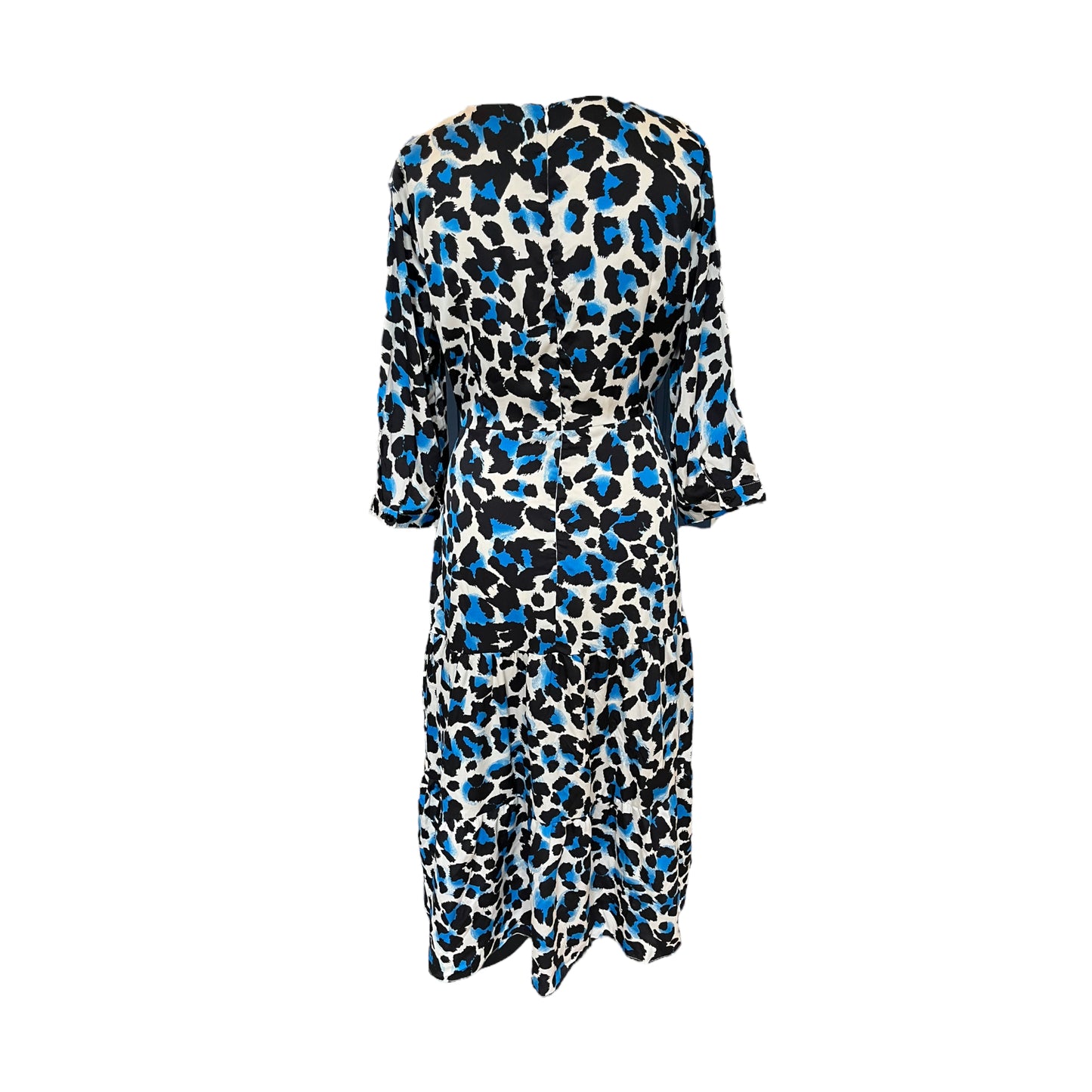 Marc Angelo Blue and Black Animal Print Dress