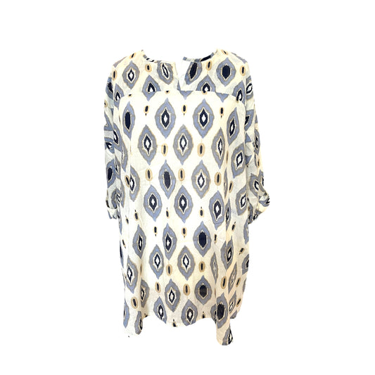 Masai Cream, Grey and Tan Patterned Tunic