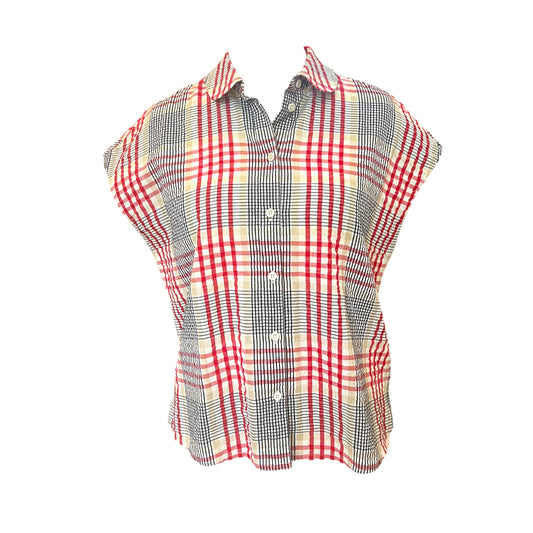 Toast Red Tartan Top