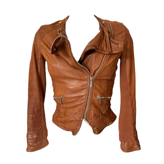 Karen Millen Tan Leather Jacket