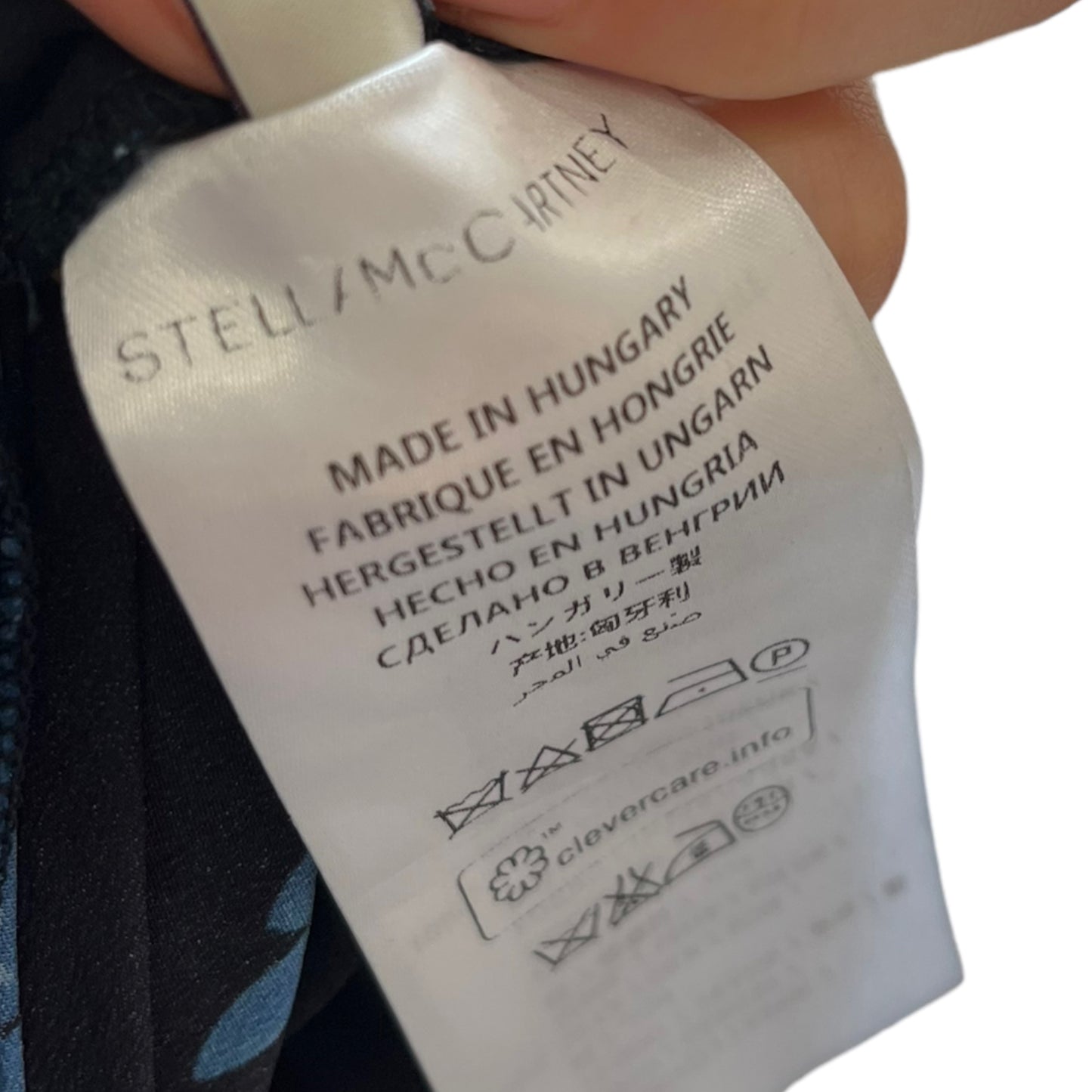 Stella McCartney Black and Blue Silk Jumpsuit