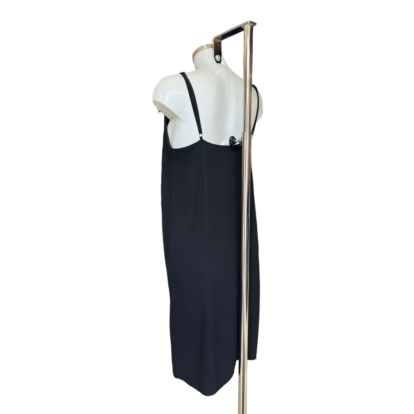 NEW Lanvin Black Slip Dress with Olive Contrast