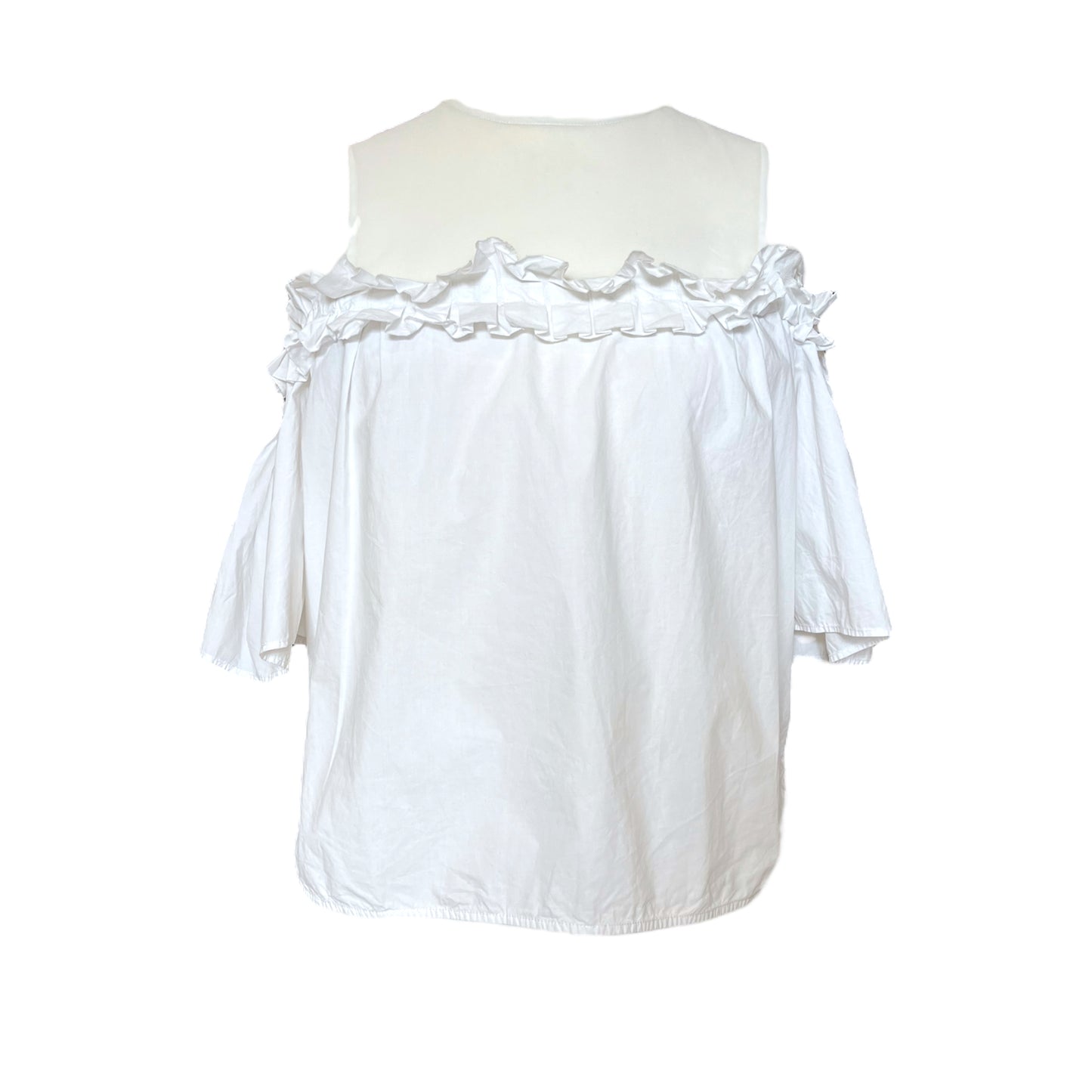 Sandro White Off Shoulder Style Top