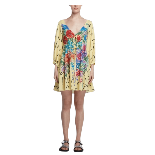 Christopher Kane Yellow Women's Mini Dress - Size UK 10
