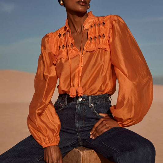 Mint Velvet BNWT Orange Blouse - 10