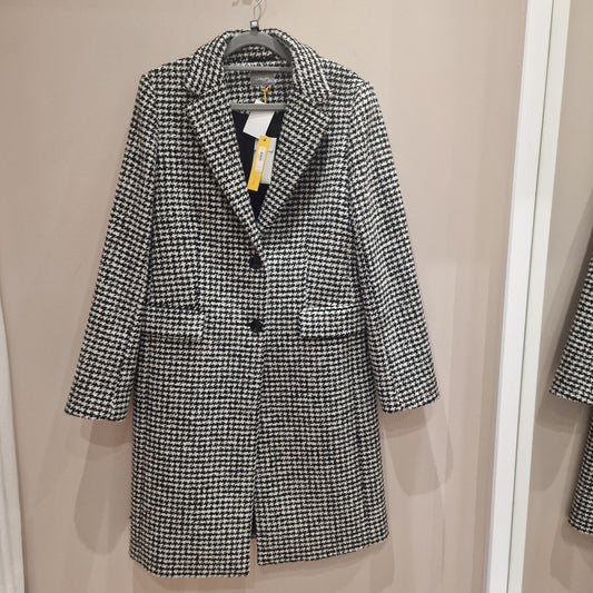 Jaegar Black and White Check Coat - 10