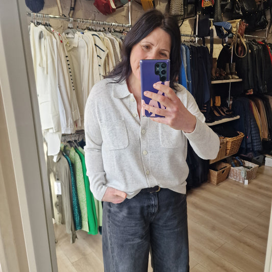 The White Label Knitted Shirt with Cashmere - 10/12 - NEW