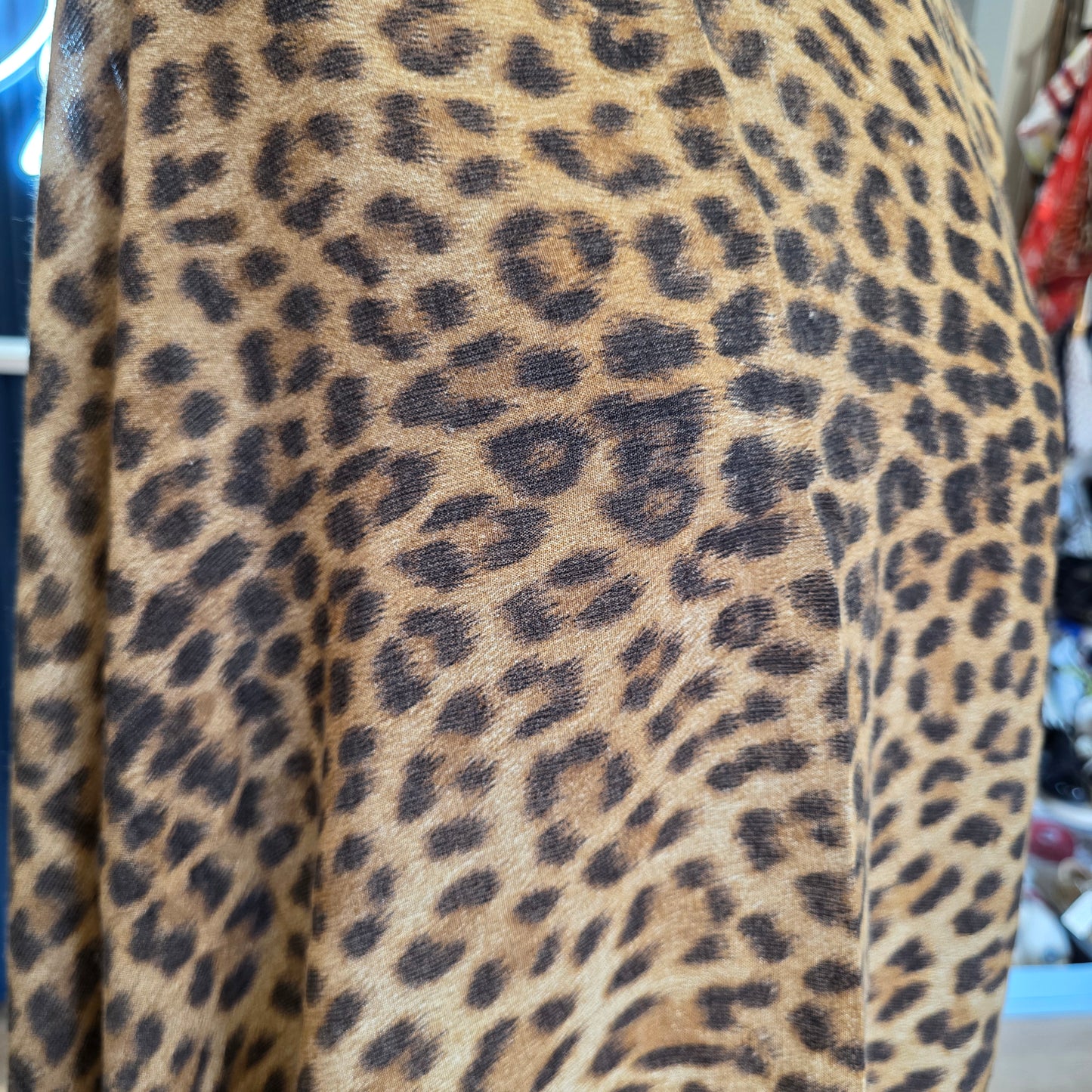 Roberto Cavalli Leopard Print Silk and Cashmere Fringed Scarf