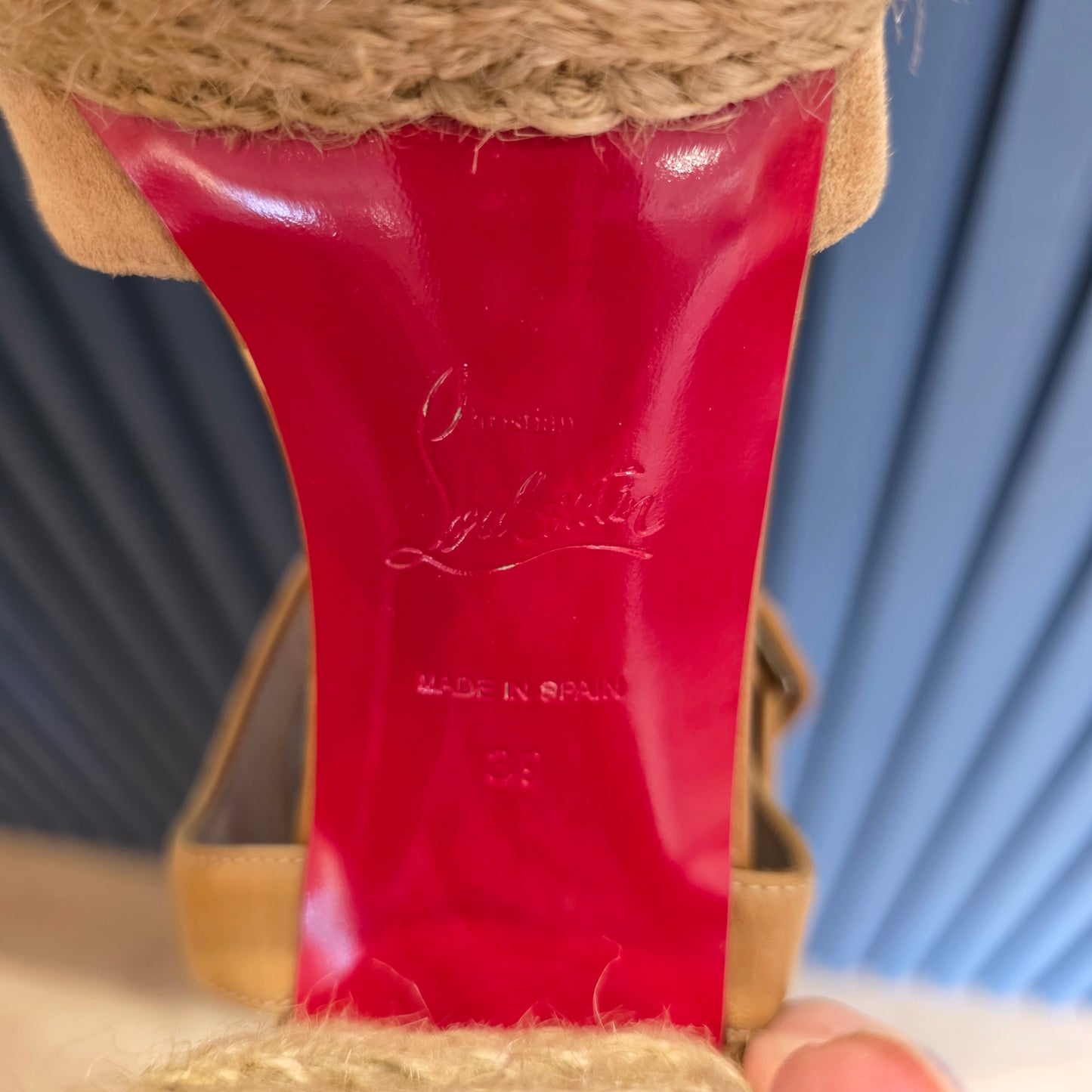 Christian Louboutin Calakala 70 Espadrille Platform Sandals - 39/6