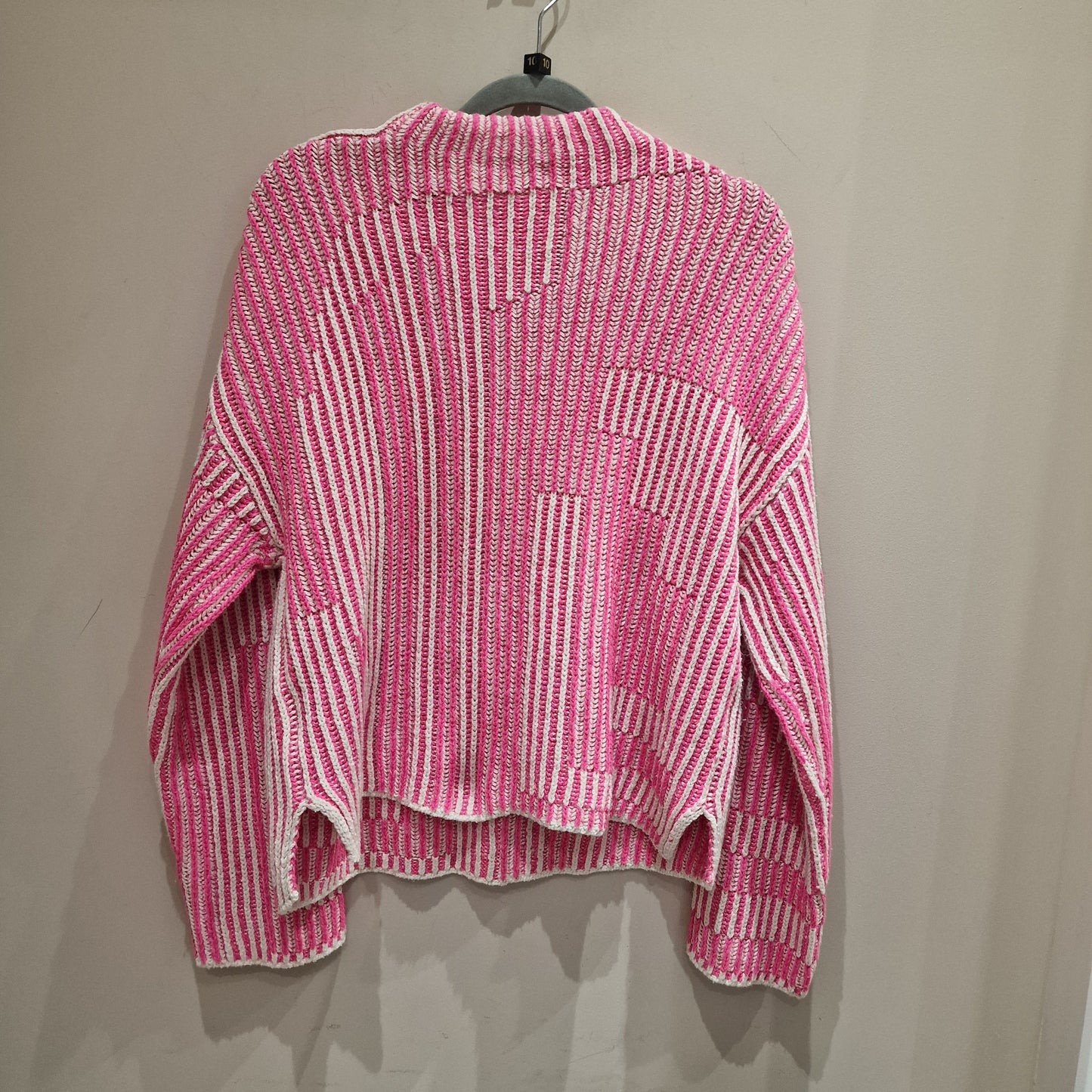 Oui Hot Pink Cotton Sweater- 10