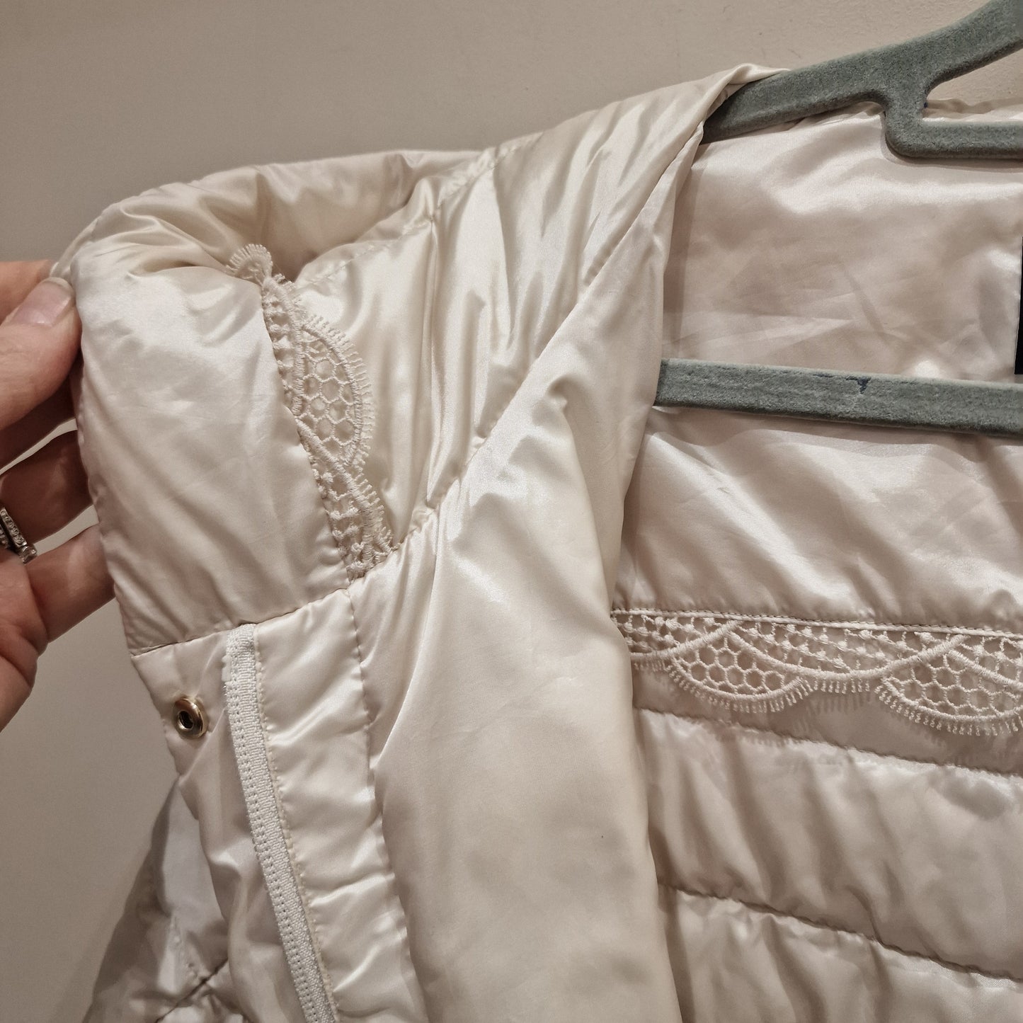 MarcCain Pale Gold Ultralight Padded Coat - UK 12