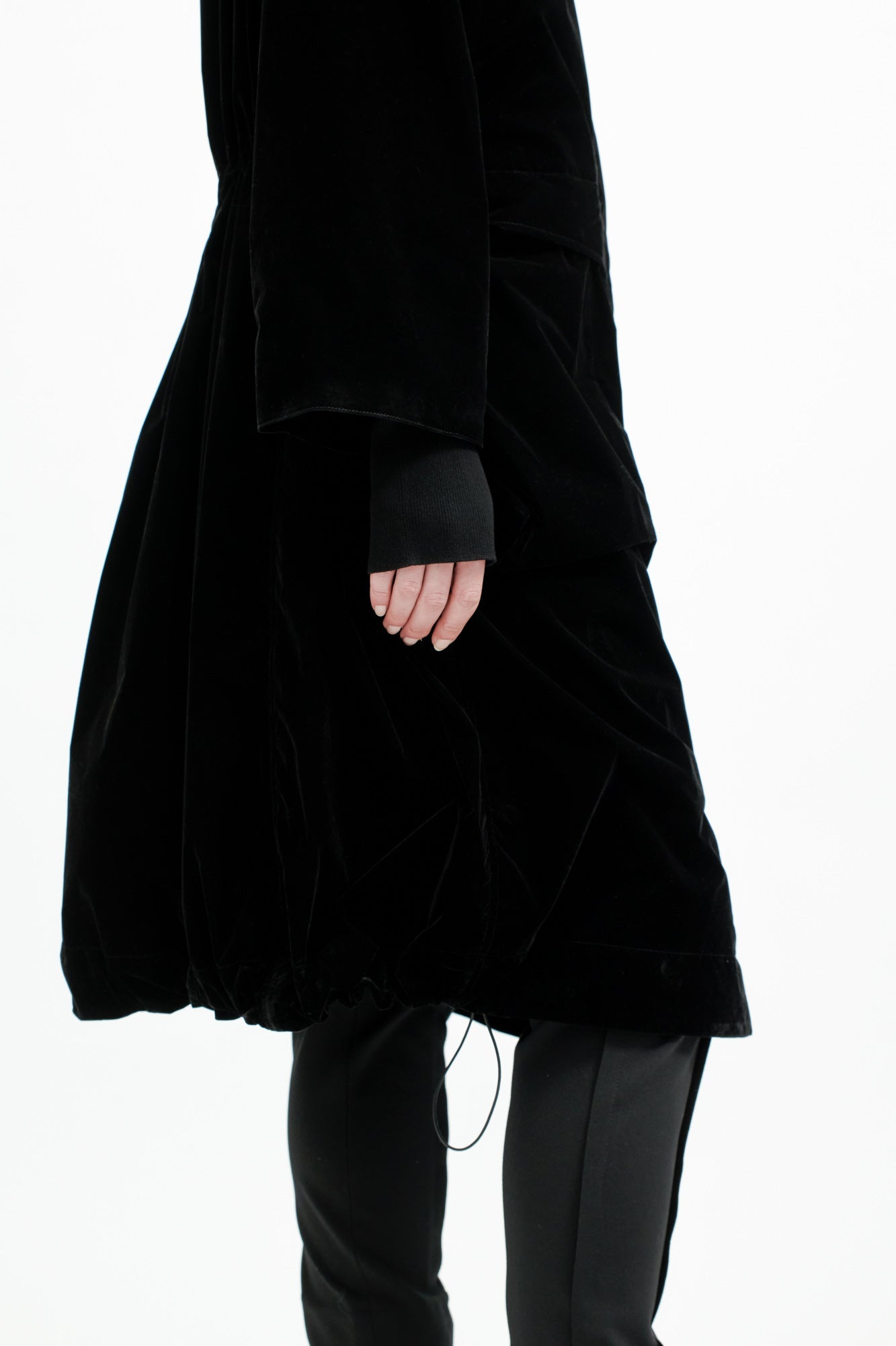 Annette Gortz Velvet Raincoat - Small