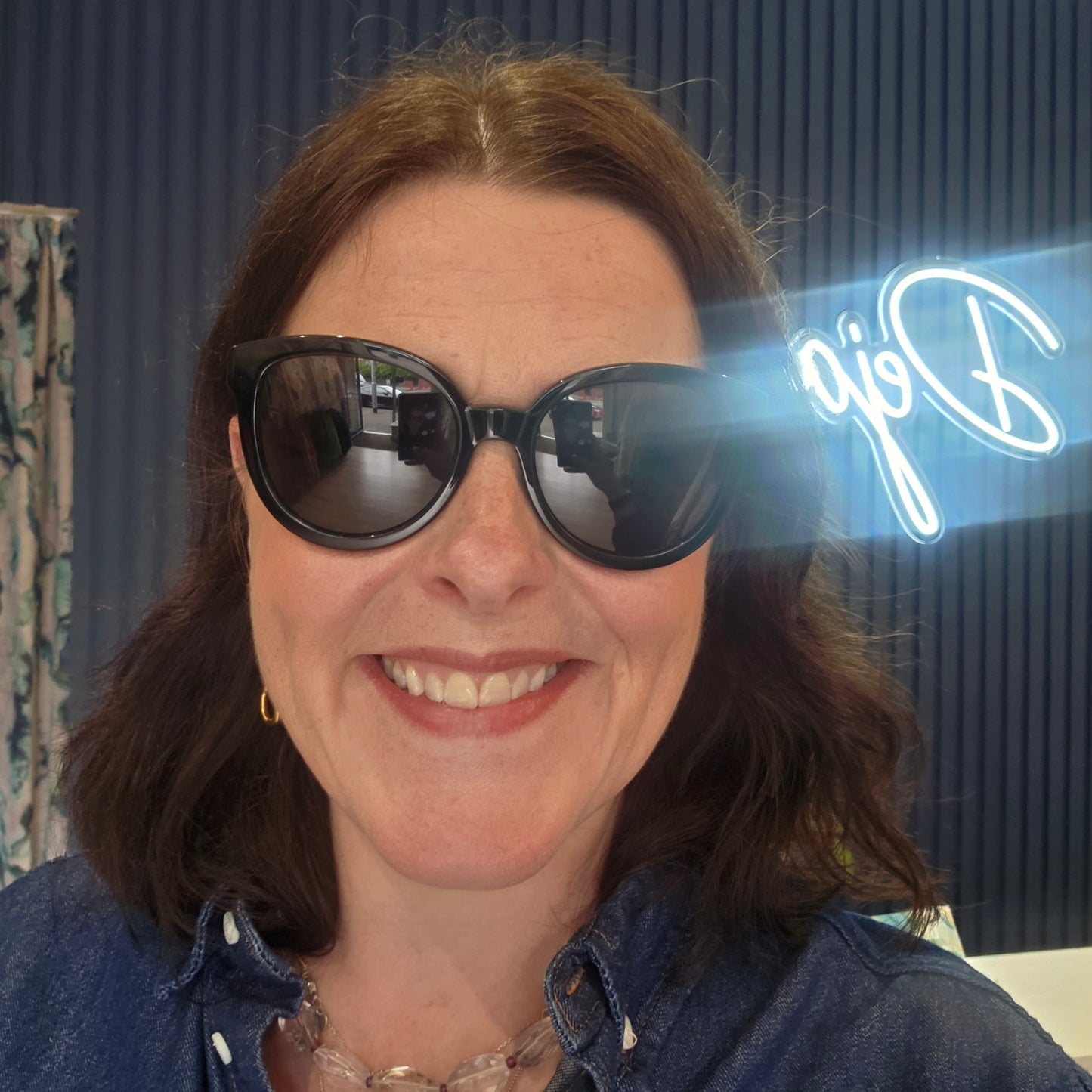 Gucci Oversized Catseye/Oval Black Sunglasses