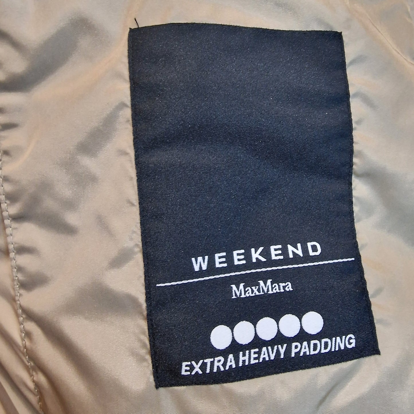 Weekend Max Mara Camel Padded Coat - 12