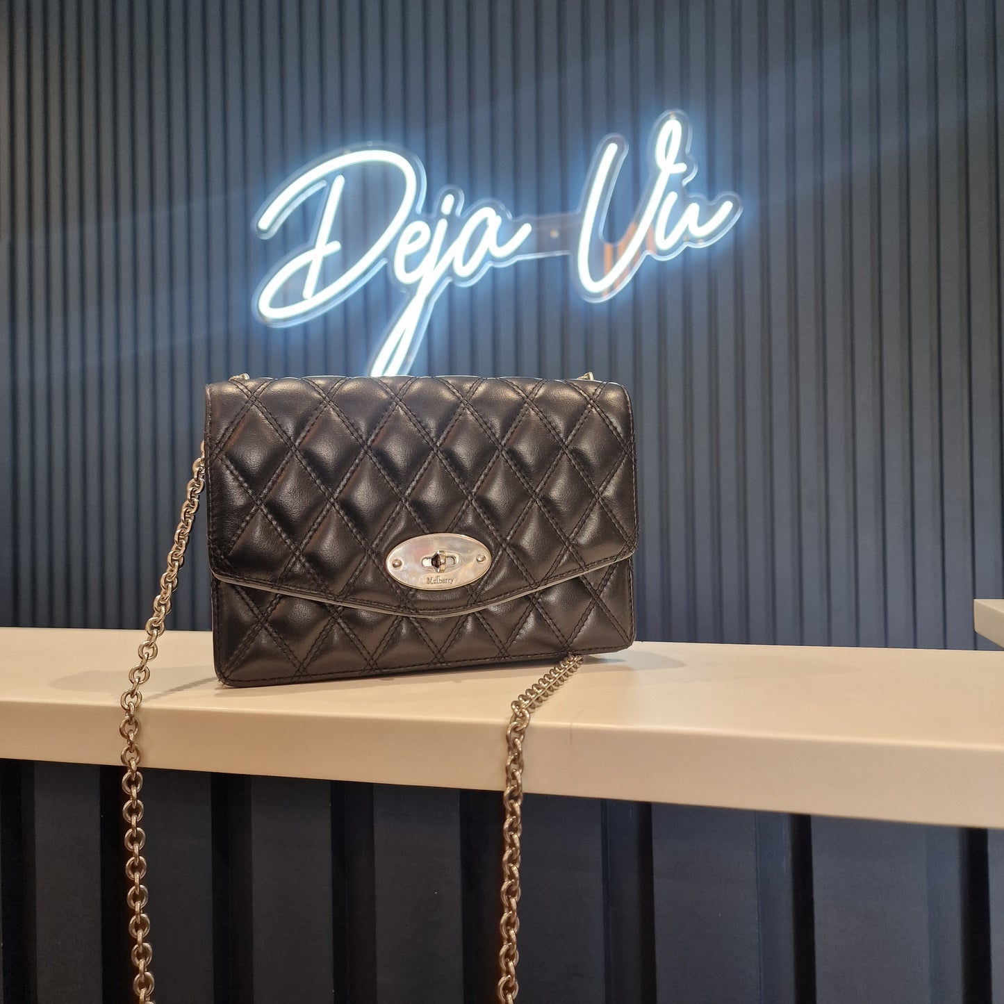 Mulberry Black Quilted Bag