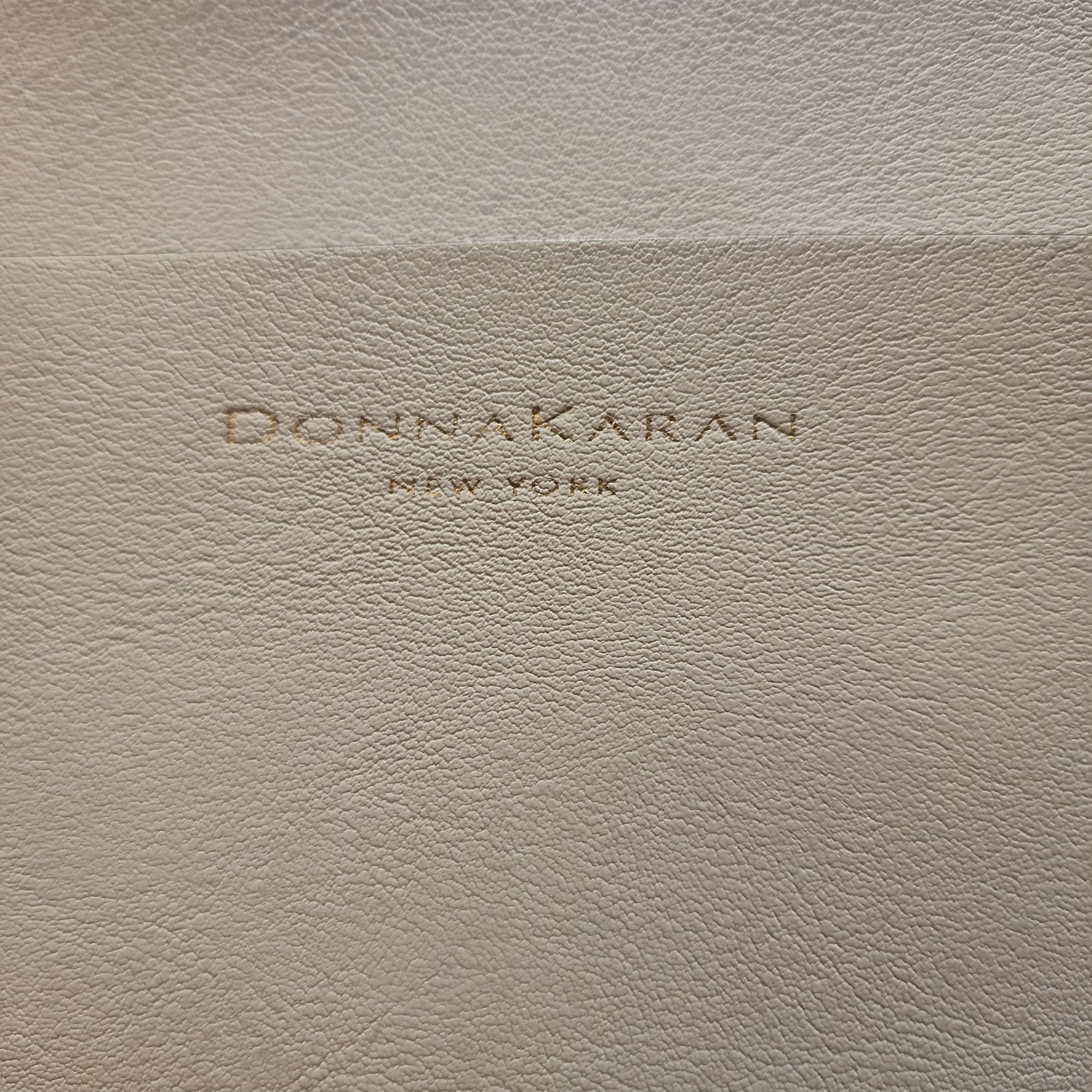 Donna Karan Cream Leather Bag