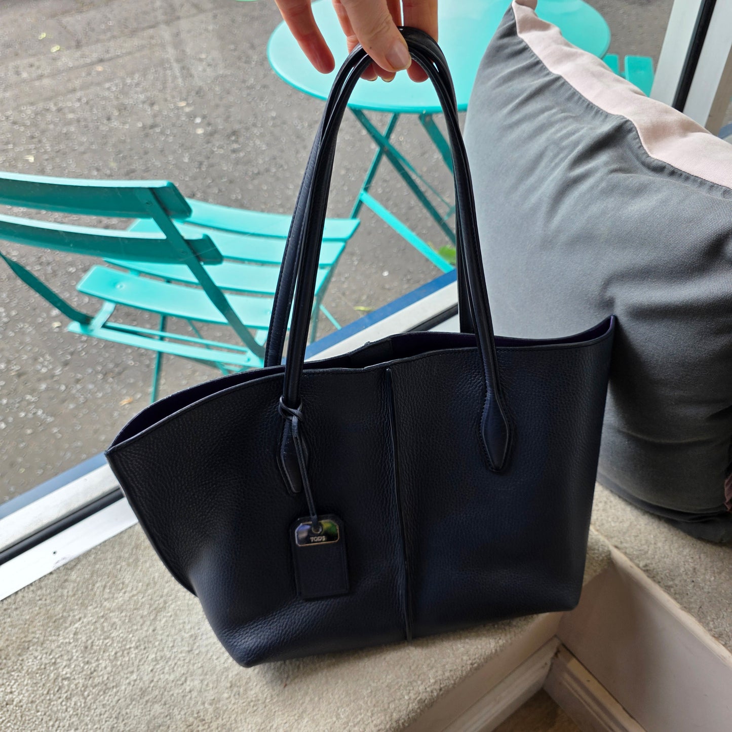 Tod's Navy Tote Bag