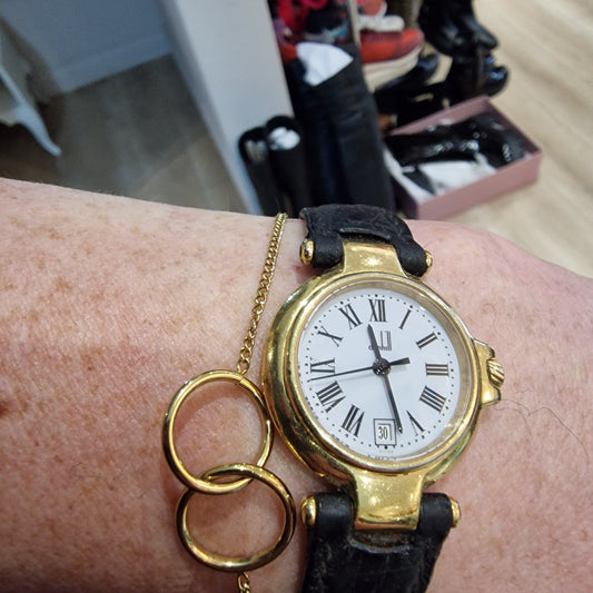 Dunhill Gold Plated and Stainless Steel Watch