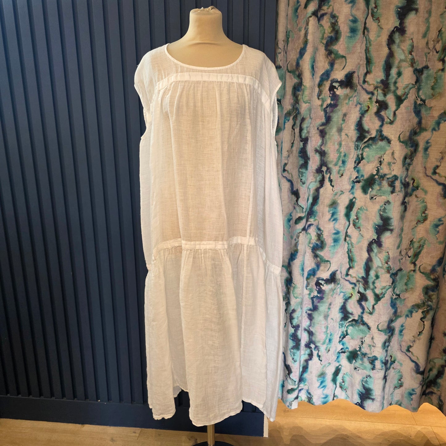 White Label Gauzy Linen Oversized Dress - S/M