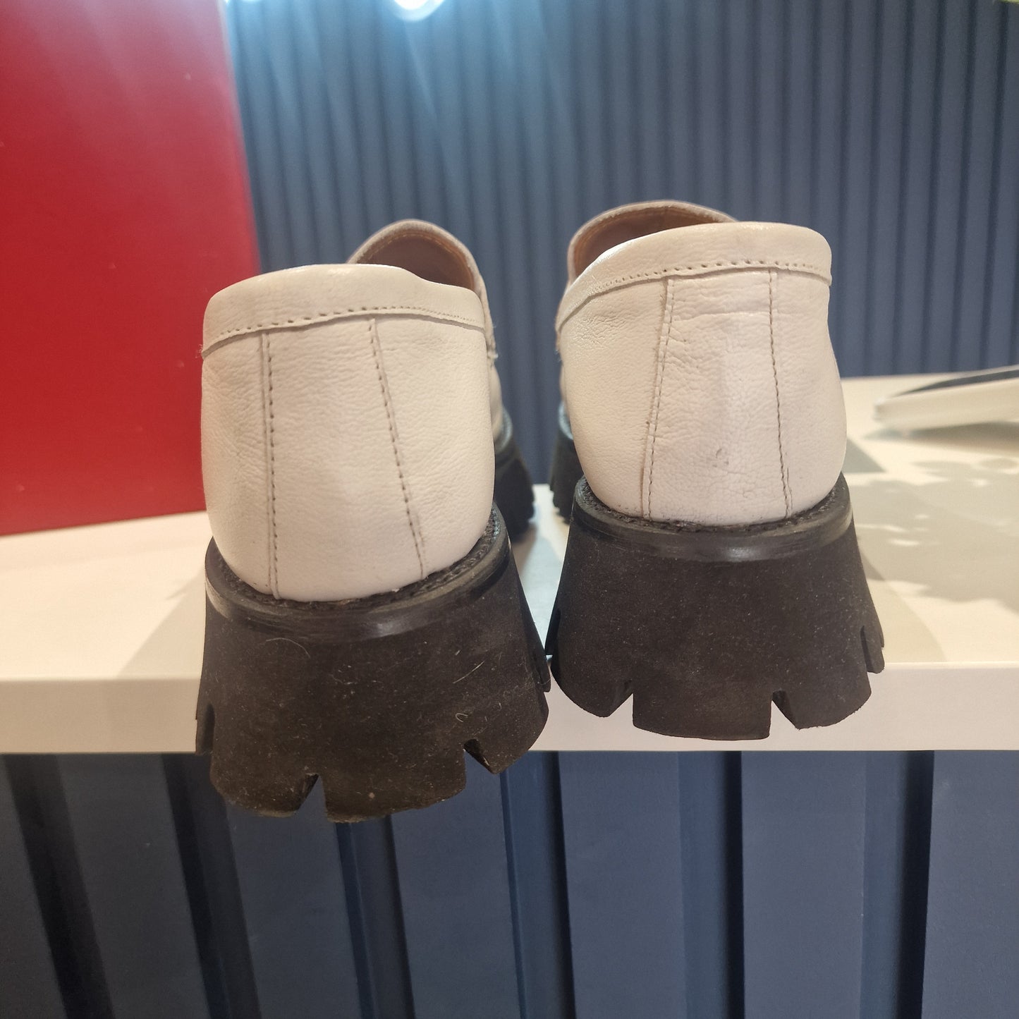 Grenson Hattie White Chunky  Loafers - 6