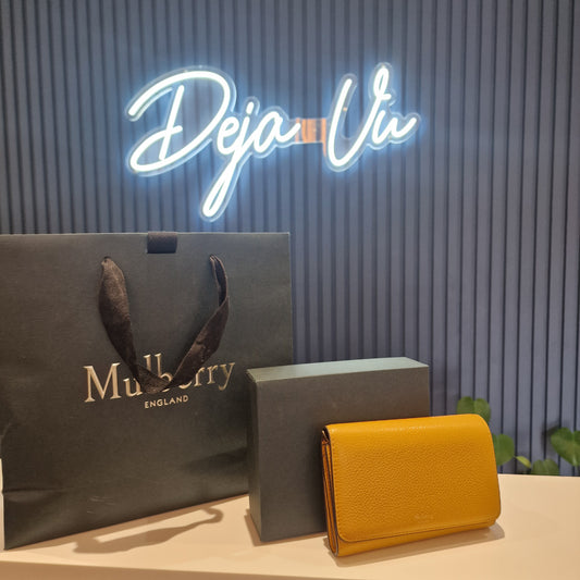 Mulberry Continental Wallet, Deep Amber