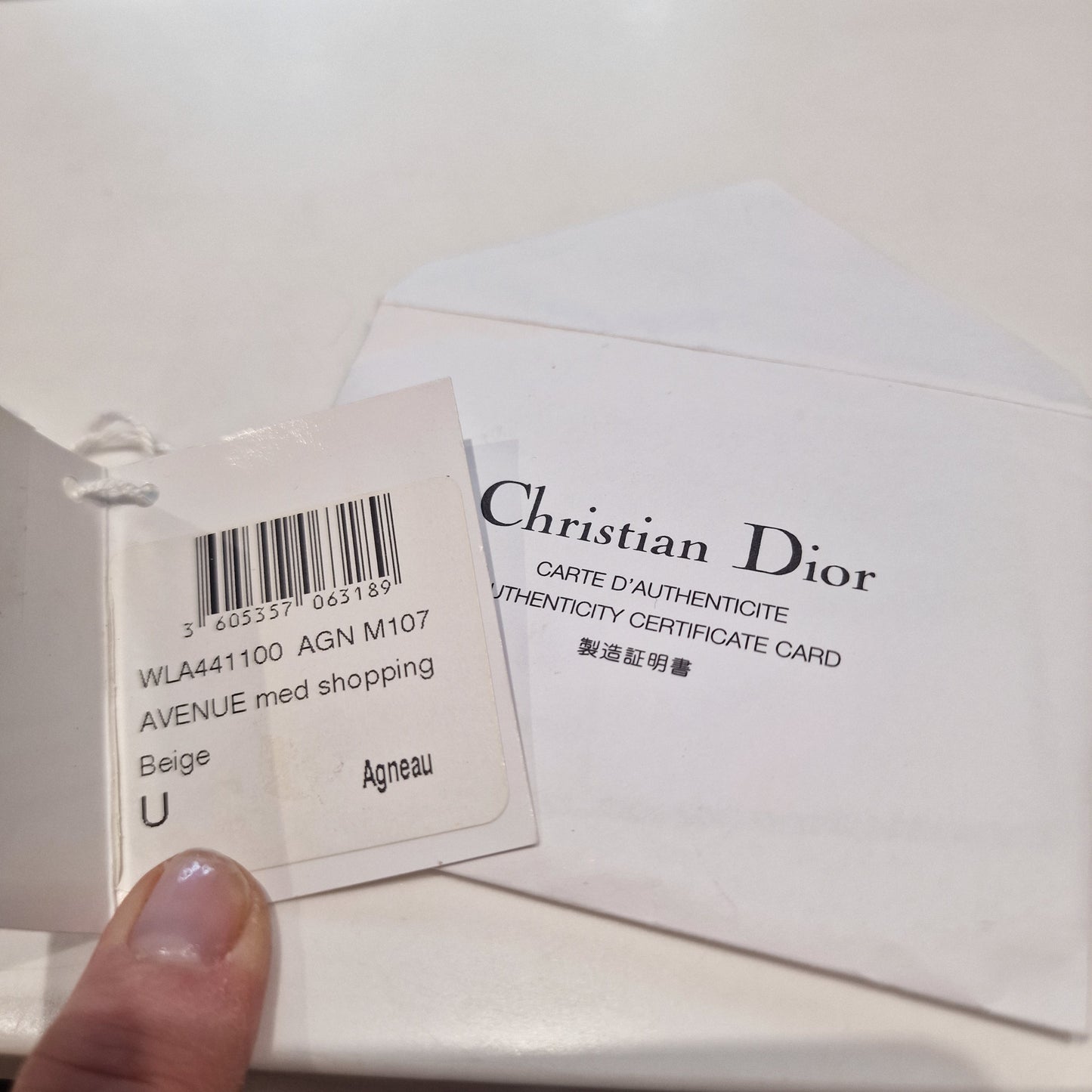 Lady Dior Avenue Bag, Beige