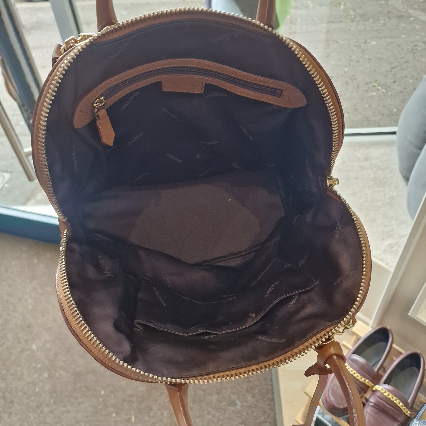 Max Mara Tan Leather Bag