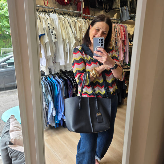Tod's Navy Tote Bag