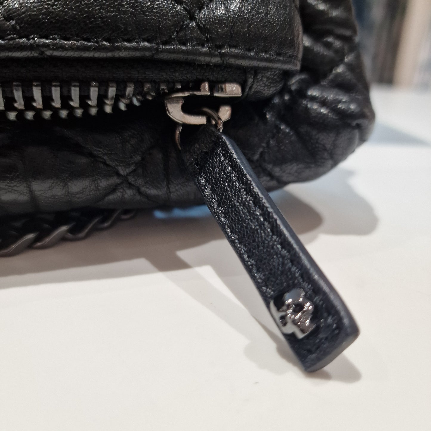 The Kooples Black Leather Skulll Bag